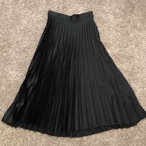 Zara Pleated Midi Skirt